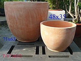 素燒陶 y15043    (  139-7163) 花器系列 素燒花器 花盆---無庫存
